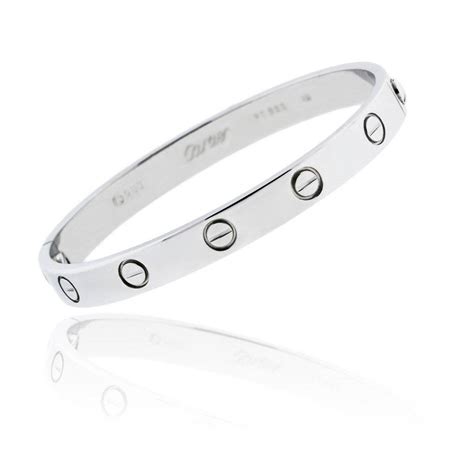 replica cartier love bracelet sterling silver uk|cartier love bracelet real.